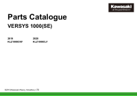 Kawasaki Versys 1000 Mk3 SE MY19-20 CKF CLF parts catalog 